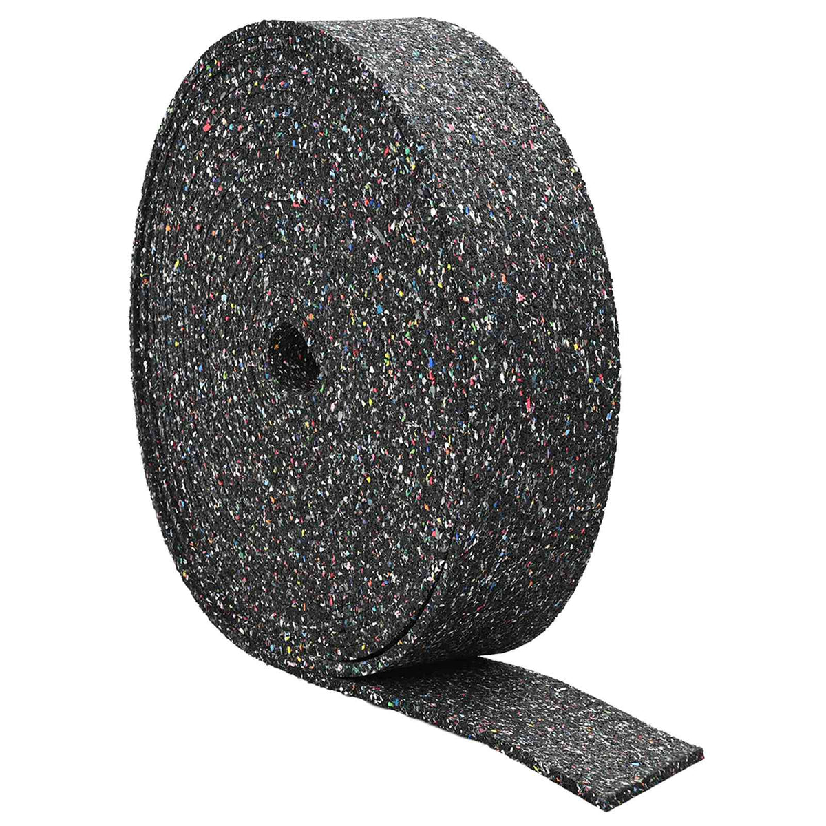 Vidaxl rouleau en caoutchouc noir 2000 x 12 x 0,8 cm caoutchouc