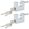 Vidaxxl cadenas 2 pcs argent 5 x 1,9 x 4,5 cm fer