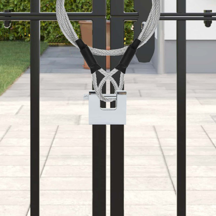 Vidaxxl cadenas 12 pcs argent 5 x 1,9 x 4,5 cm fer