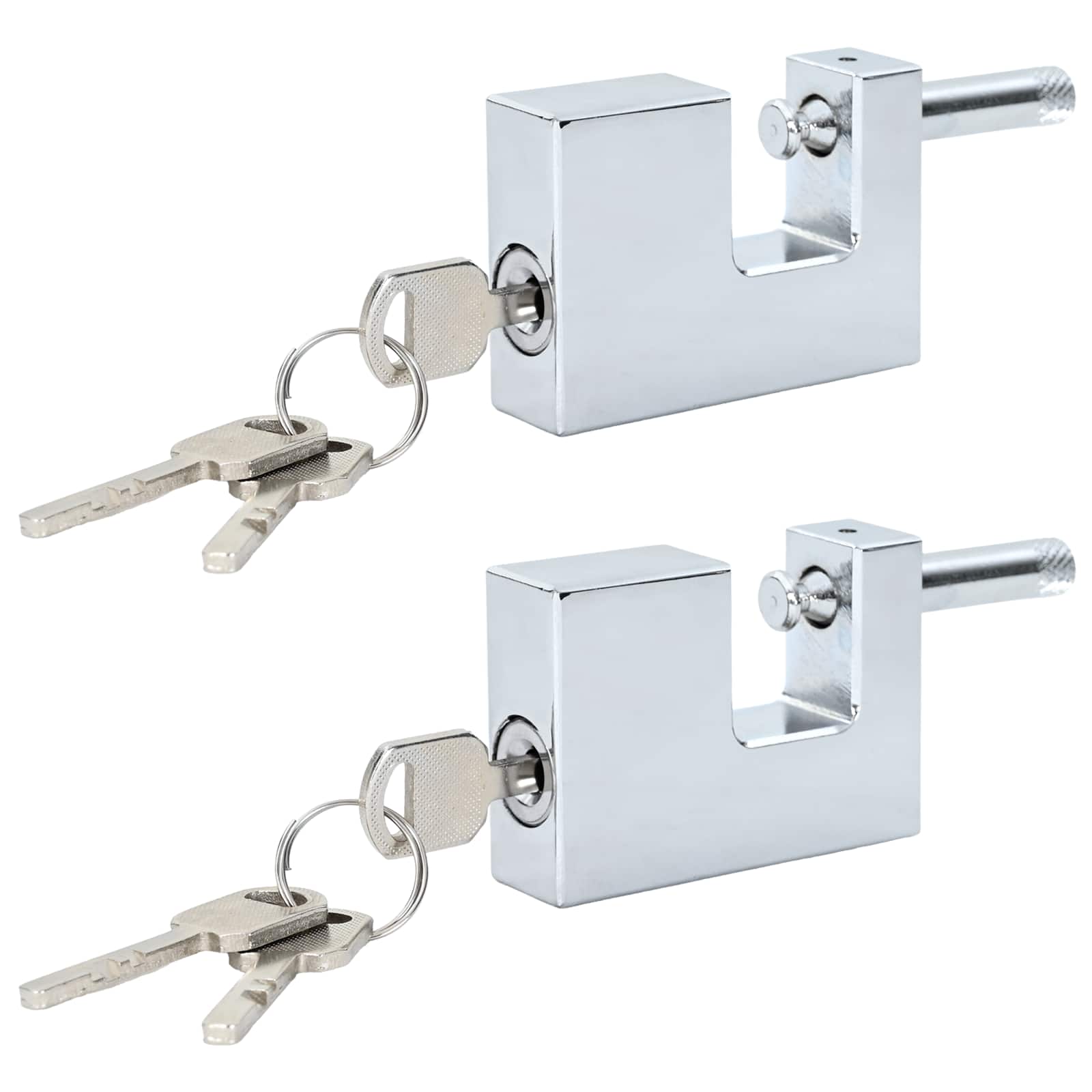 Vidaxxl cadenas 2 pcs argent 7 x 1,9 x 5 cm fer
