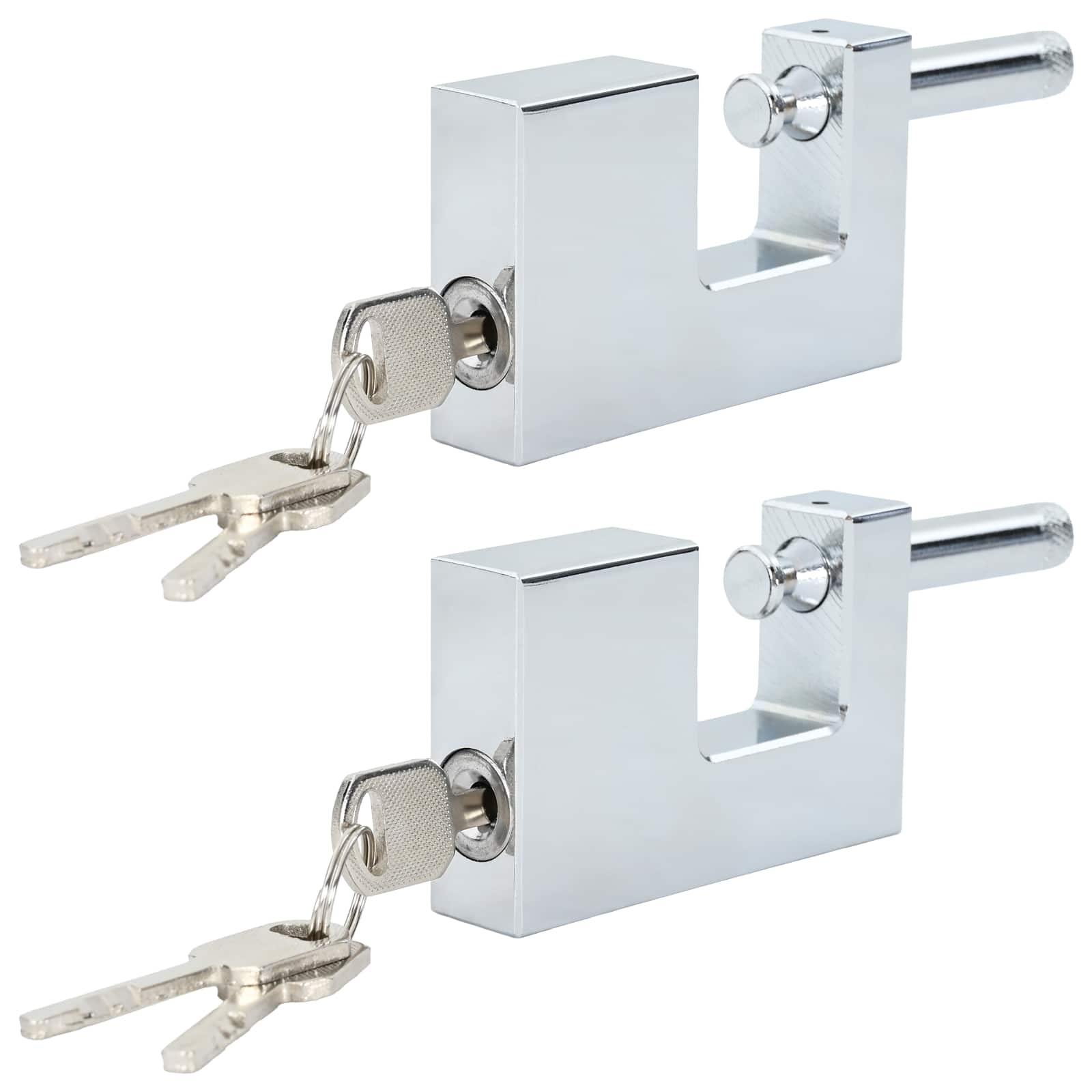 Vidaxxl cadenas 2 pcs argent 7,8 x 2 x 5 cm fer