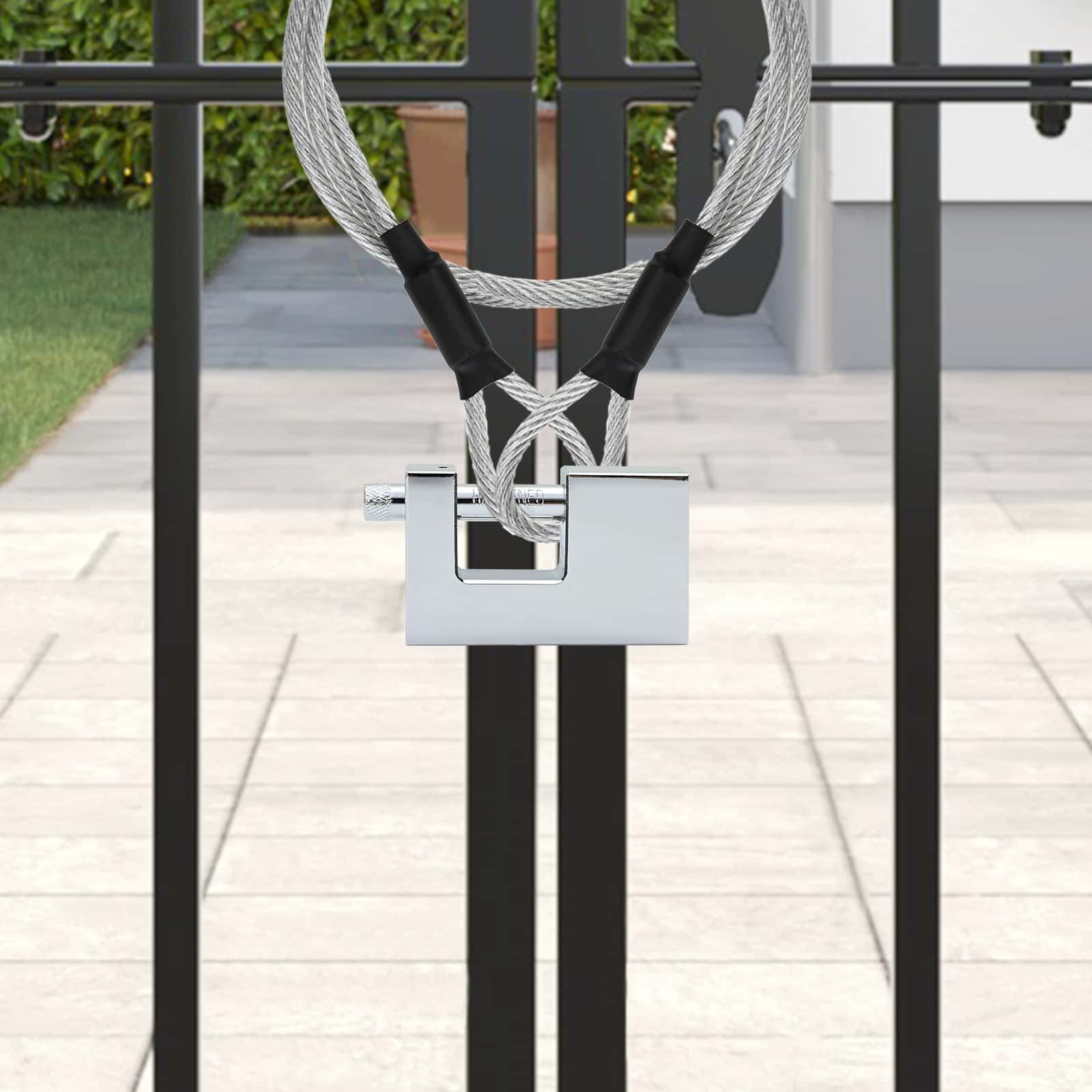 Vidaxxl cadenas 12 pcs argent 8,7 x 1,9 x 5,5 cm fer