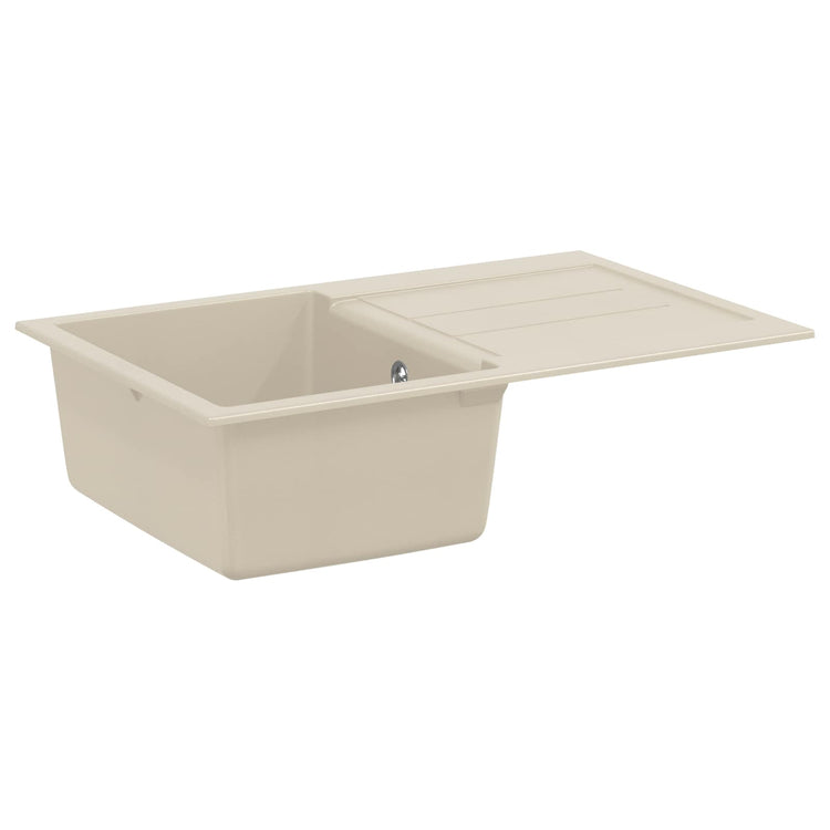Lavabo Vidaxx beige 780 x 500 mm 80% quartz et 20% résine