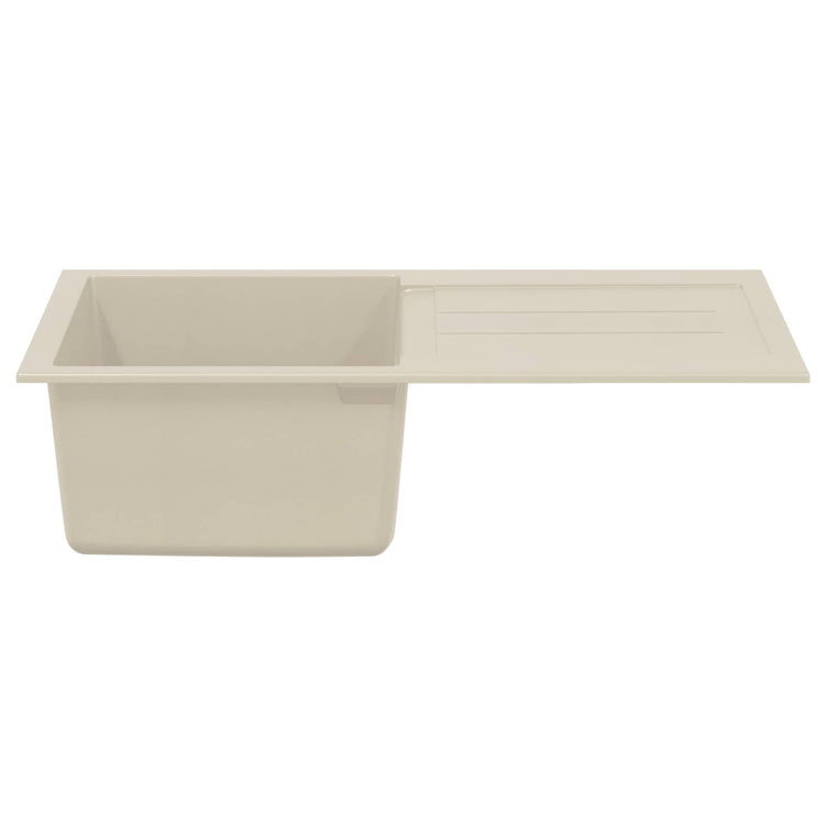 Lavabo Vidaxx beige 780 x 500 mm 80% quartz et 20% résine