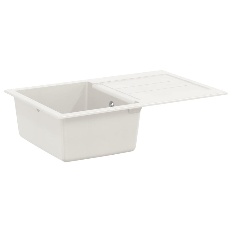 Évier Vidaxx blanc 780 x 500 mm 80% quartz et 20% résine