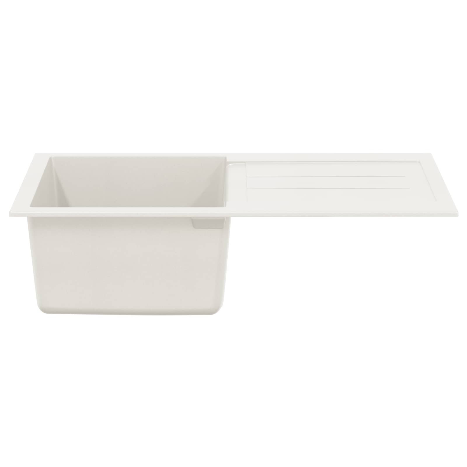 Évier Vidaxx blanc 780 x 500 mm 80% quartz et 20% résine