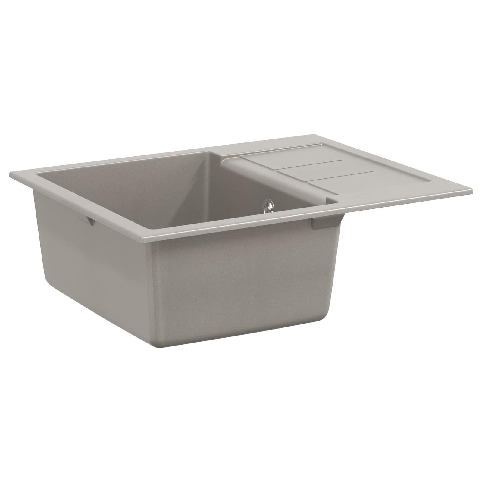 Evier Vidaxx gris 620 x 500 mm 80% quartz et 20% résine
