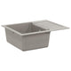 Evier Vidaxx gris 620 x 500 mm 80% quartz et 20% résine