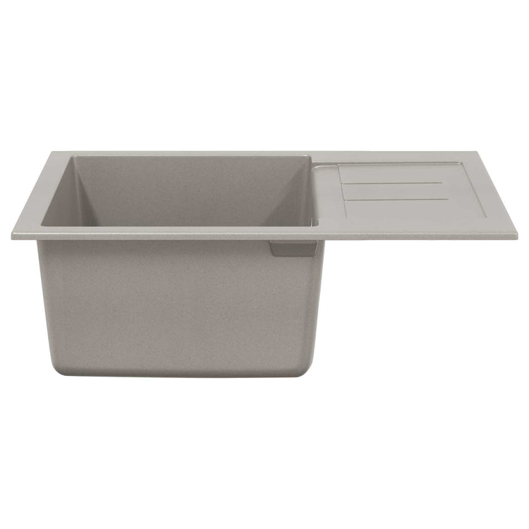 Evier Vidaxx gris 620 x 500 mm 80% quartz et 20% résine