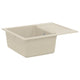 Lavabo Vidaxx beige 620 x 500 mm 80% quartz et 20% résine