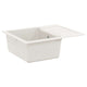 Évier Vidaxx blanc 620 x 500 mm 80% quartz et 20% résine
