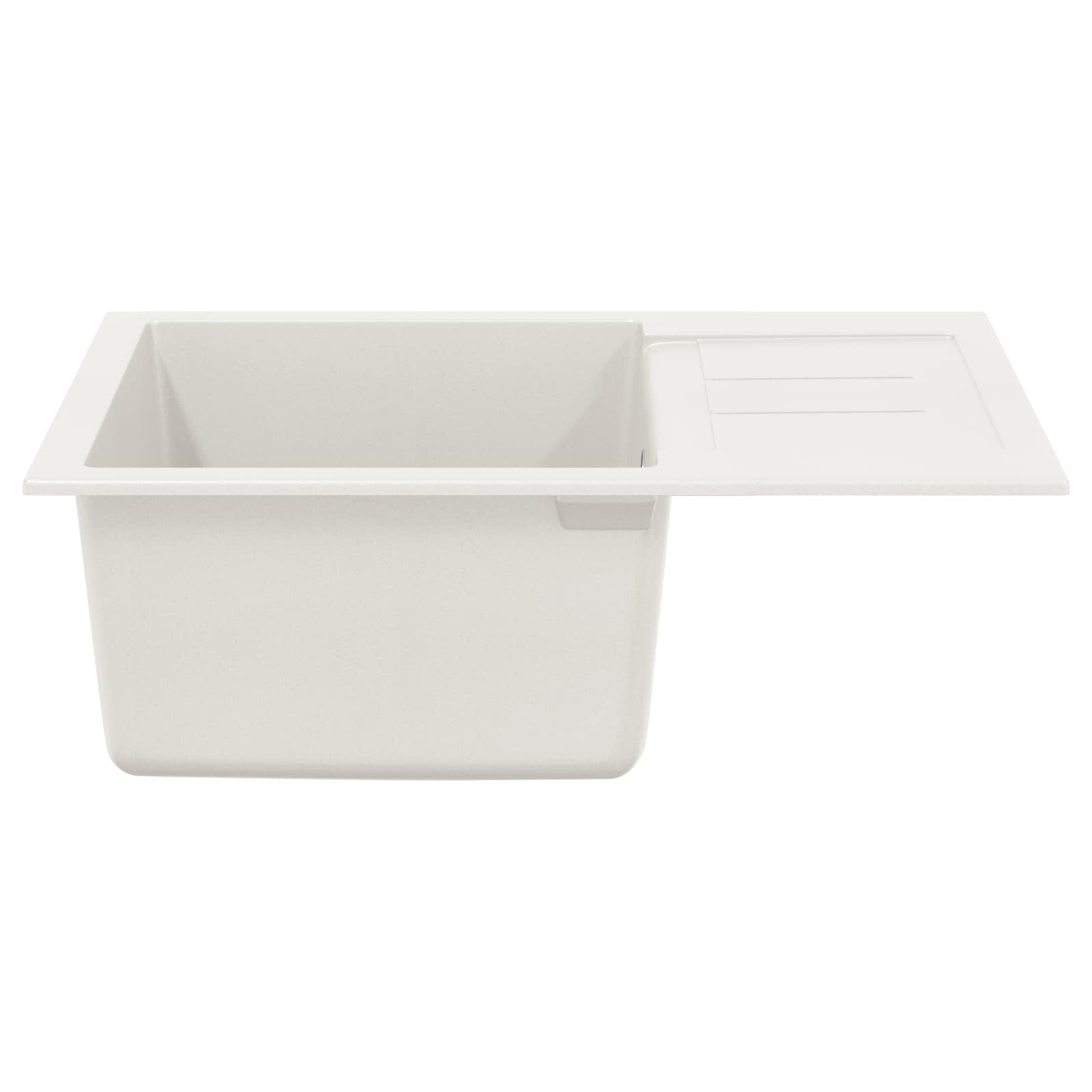 Évier Vidaxx blanc 620 x 500 mm 80% quartz et 20% résine