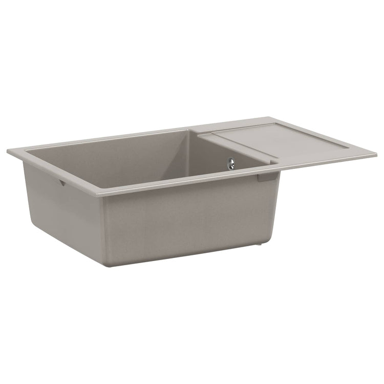 Evier Vidaxx gris 780 x 500 mm 80% quartz et 20% résine