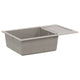 Evier Vidaxx gris 780 x 500 mm 80% quartz et 20% résine