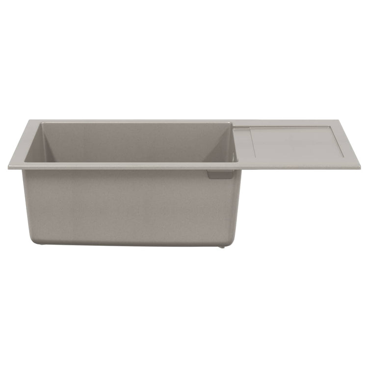 Evier Vidaxx gris 780 x 500 mm 80% quartz et 20% résine