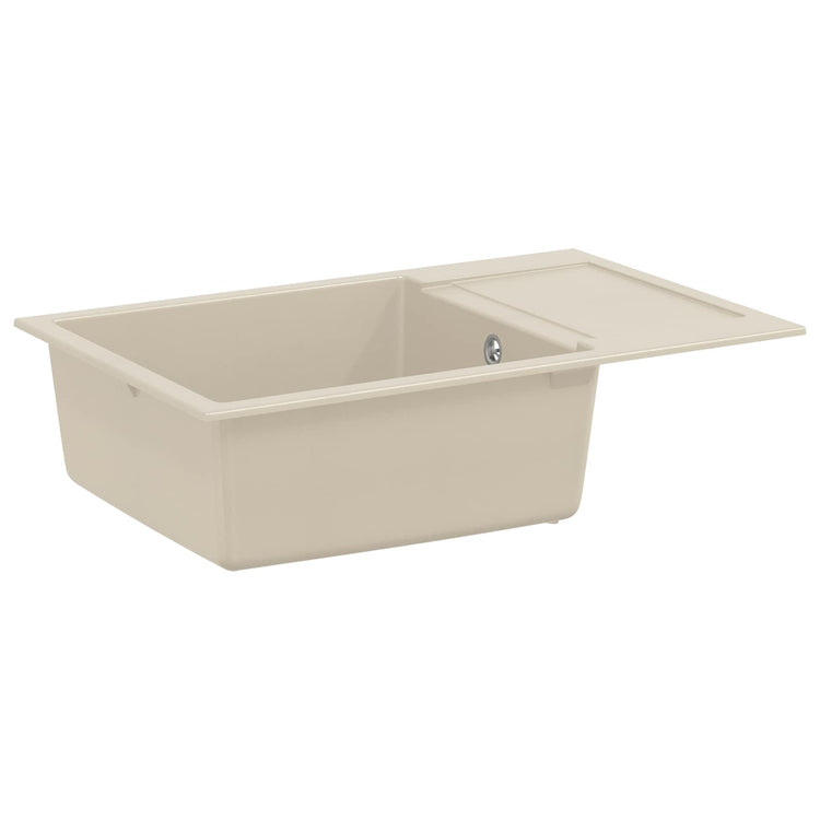 Lavabo Vidaxx beige 780 x 500 mm 80% quartz et 20% résine