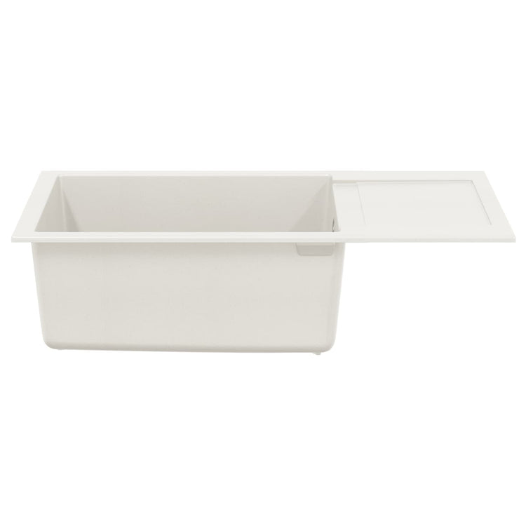 Évier Vidaxx blanc 780 x 500 mm 80% quartz et 20% résine