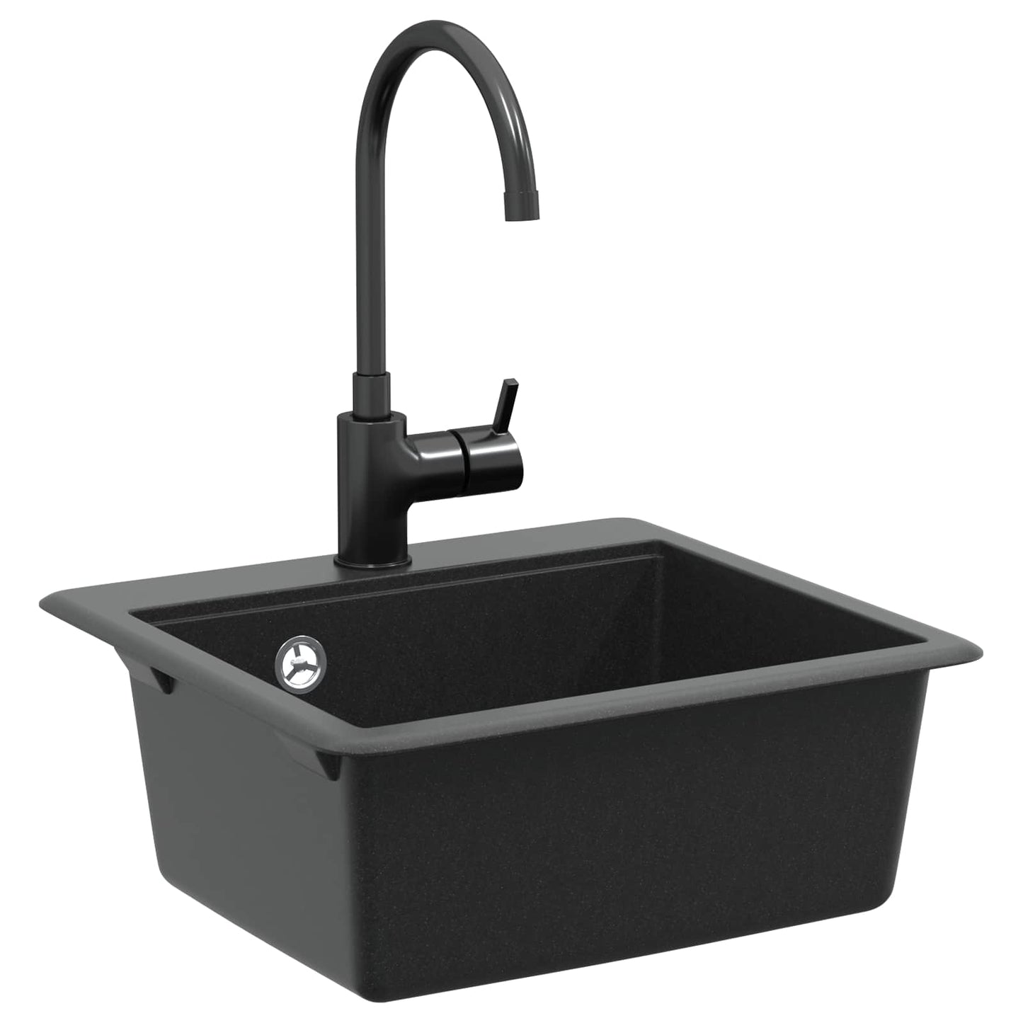 Vidaxx évier noir 470 x 440 mm granit