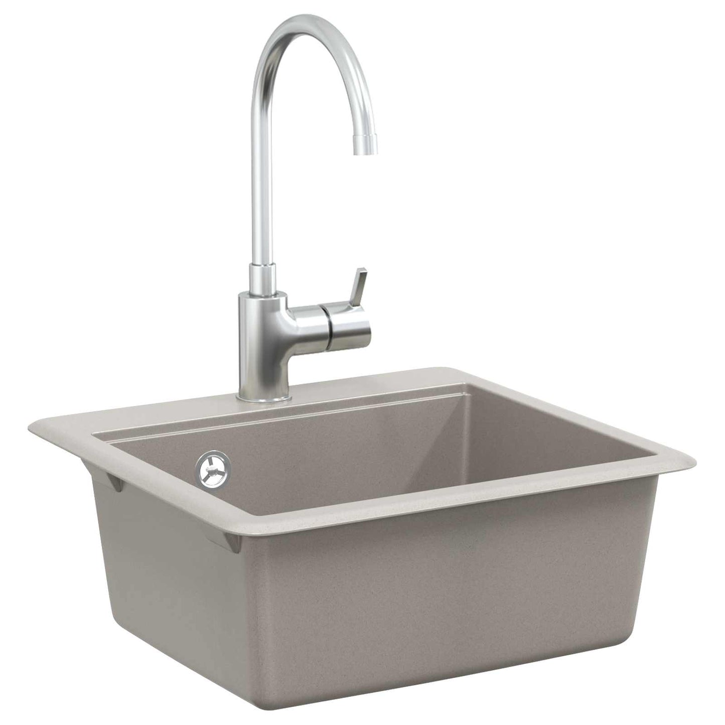 Vidaxx évier gris 470 x 440 mm granit