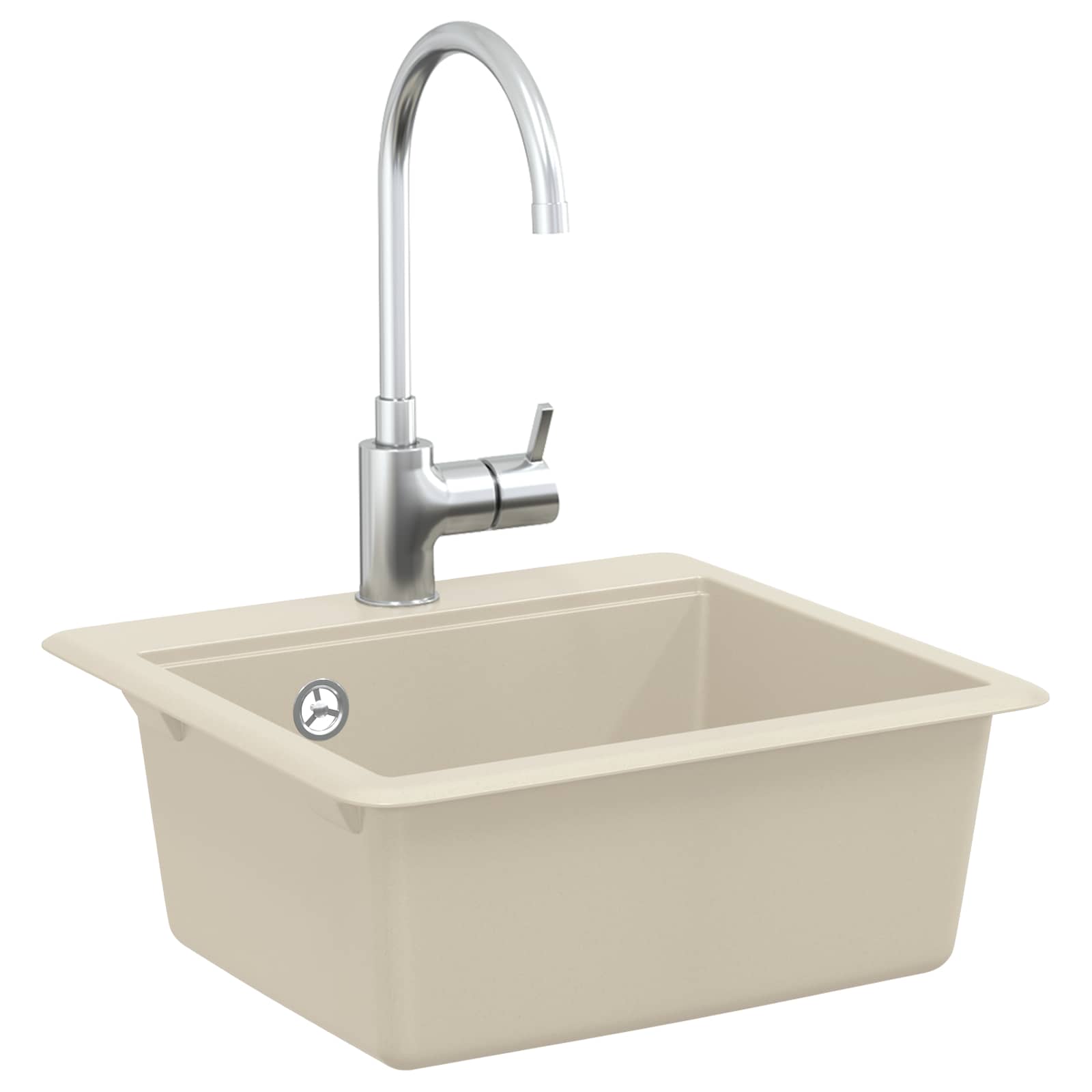 Vidaxx lavabo beige 470 x 440 mm granit