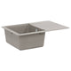 Lavabo Vidaxx gris 670 x 460 mm 80% quartz et 20% résine