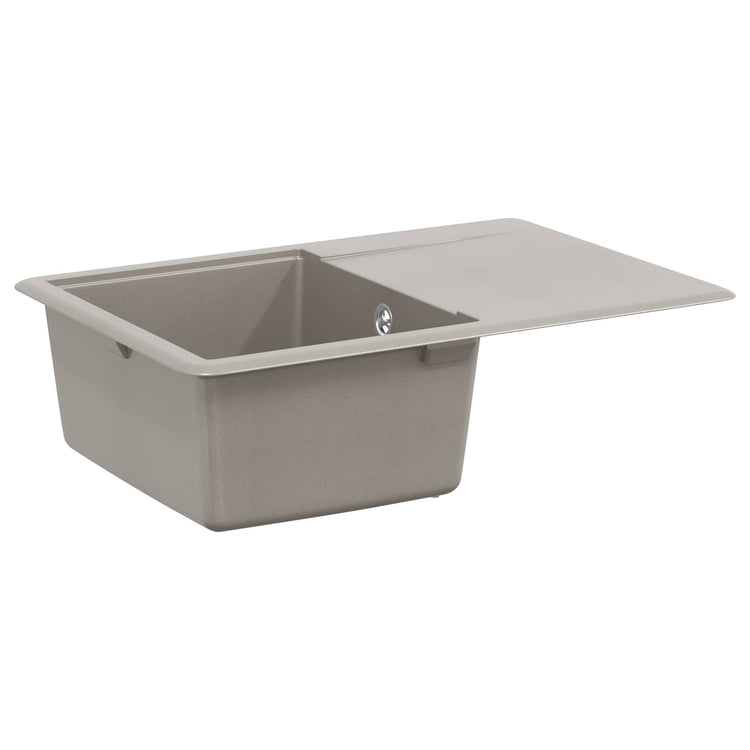 Lavabo Vidaxx gris 670 x 460 mm 80% quartz et 20% résine