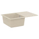 Vasque Vidaxx beige 670 x 460 mm 80% quartz et 20% résine
