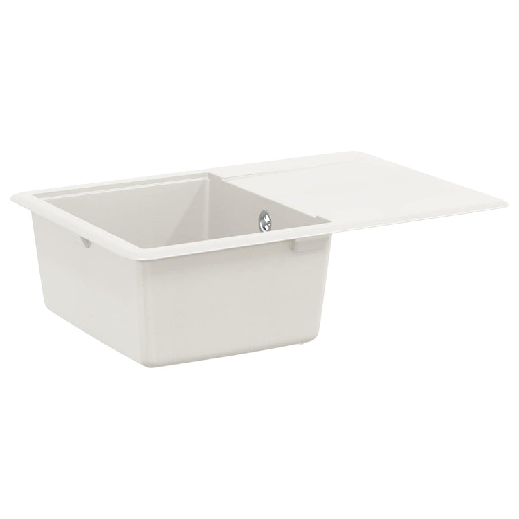 Évier Vidaxx blanc 670 x 460 mm 80% quartz et 20% résine