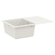 Évier Vidaxx blanc 670 x 460 mm 80% quartz et 20% résine