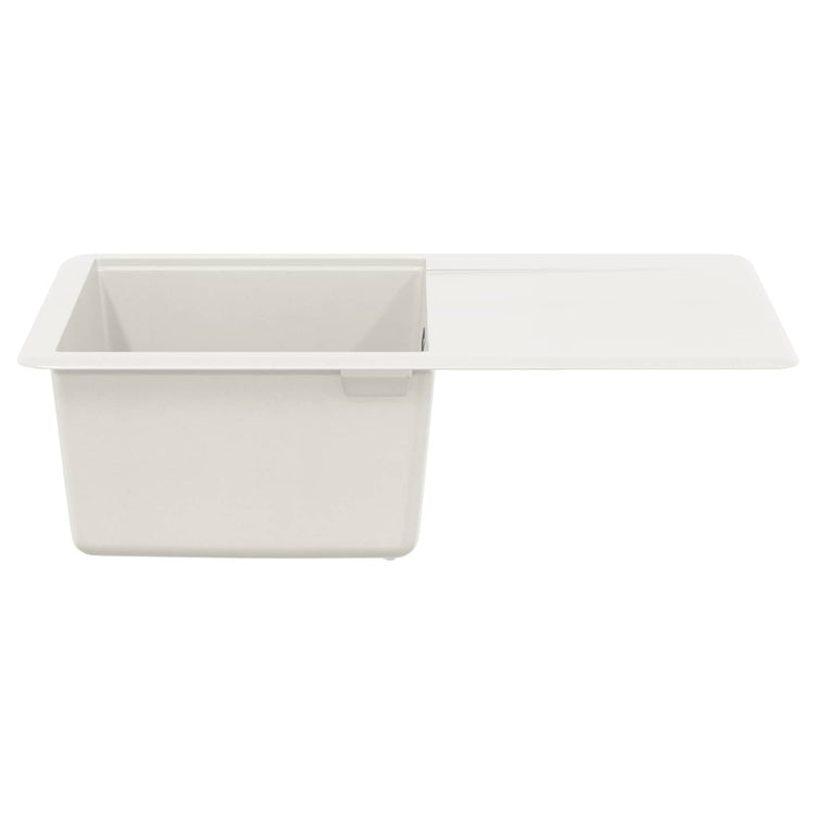 Évier Vidaxx blanc 670 x 460 mm 80% quartz et 20% résine