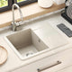 Lavabo Vidaxx beige 560 x 460 mm 80% quartz et 20% résine