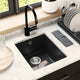 VidaXL évier noir 370 x 460 mm 80% quartz et 20% résine