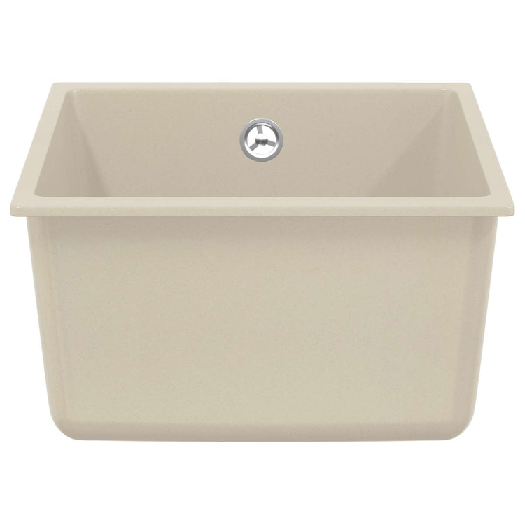 Vasque Vidaxx beige 370 x 460 mm 80% quartz et 20% résine