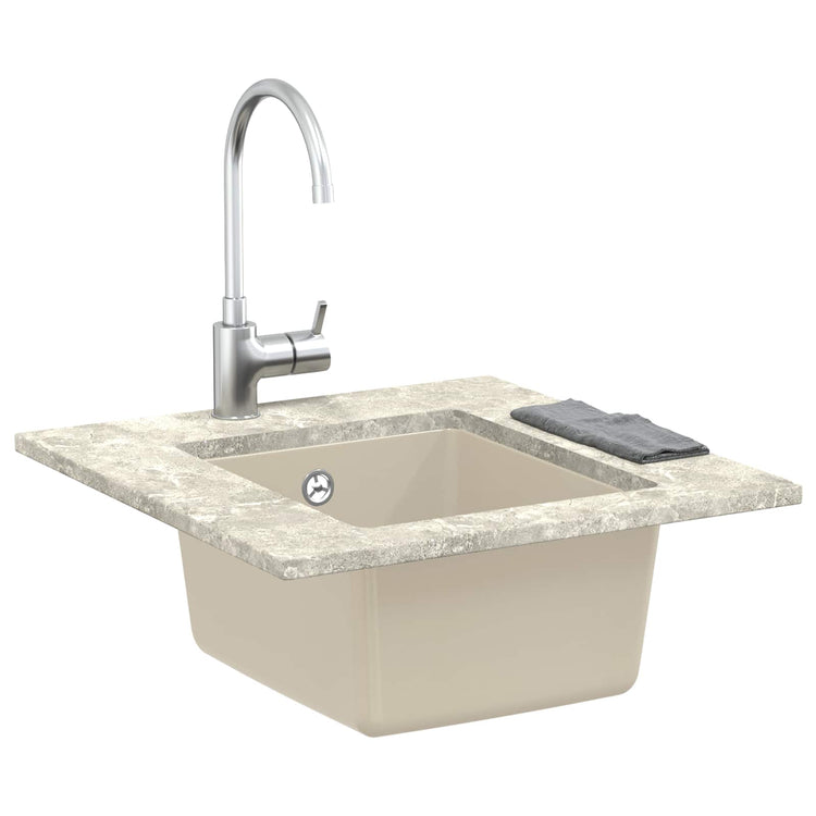 Vasque Vidaxx beige 370 x 460 mm 80% quartz et 20% résine