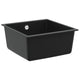 VidaXL évier noir 430 x 460 mm 80% quartz et 20% résine