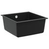VidaXL évier noir 430 x 460 mm 80% quartz et 20% résine