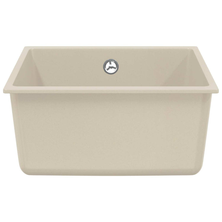 Lavabo Vidaxx beige 430 x 460 mm 80% quartz et 20% résine
