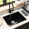VidaXL évier noir 530 x 460 mm 80% quartz et 20% résine