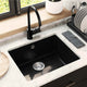 VidaXL évier noir 530 x 460 mm 80% quartz et 20% résine