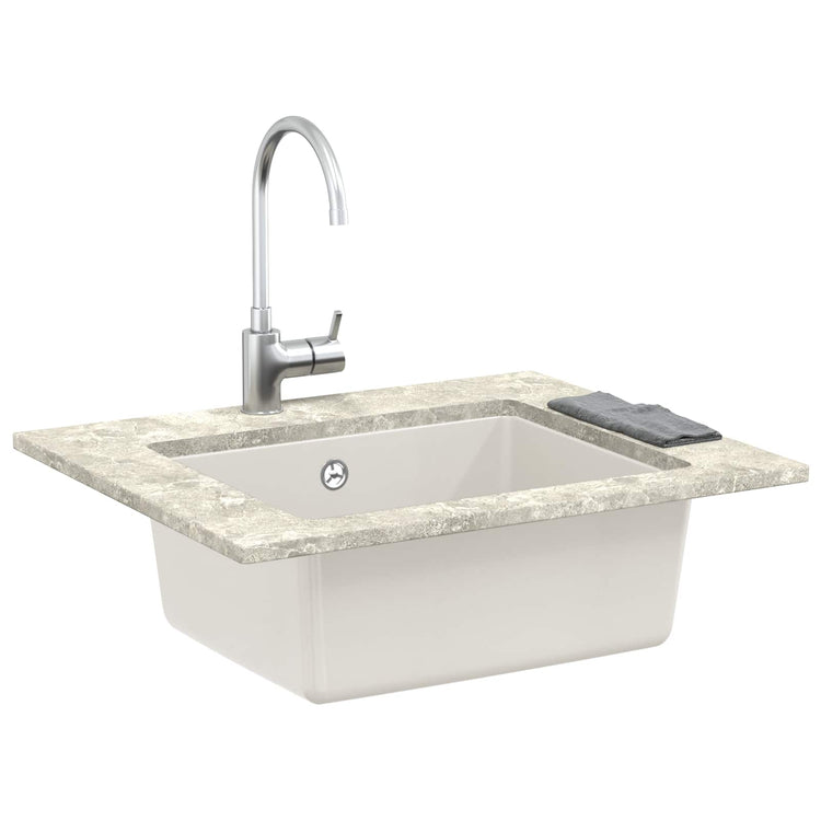 Évier Vidaxx blanc 530 x 460 mm 80% quartz et 20% résine