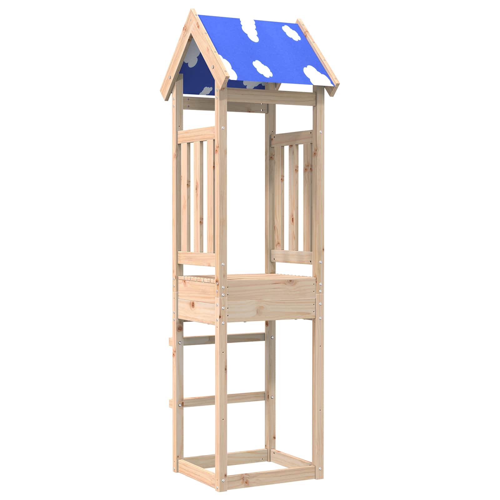 Vidaxx tour de jeu marron 52,5 x 46,5 x 208 cm bois de pin massif