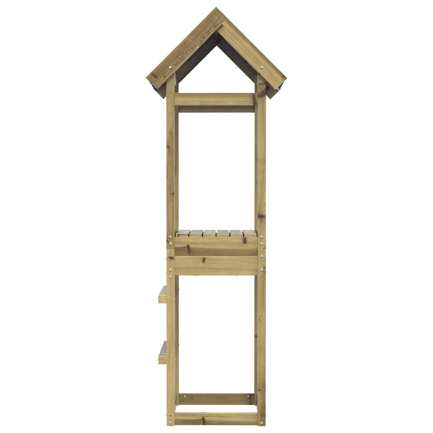 Tour de jeu Vidaxl marron en bois massif imprégné