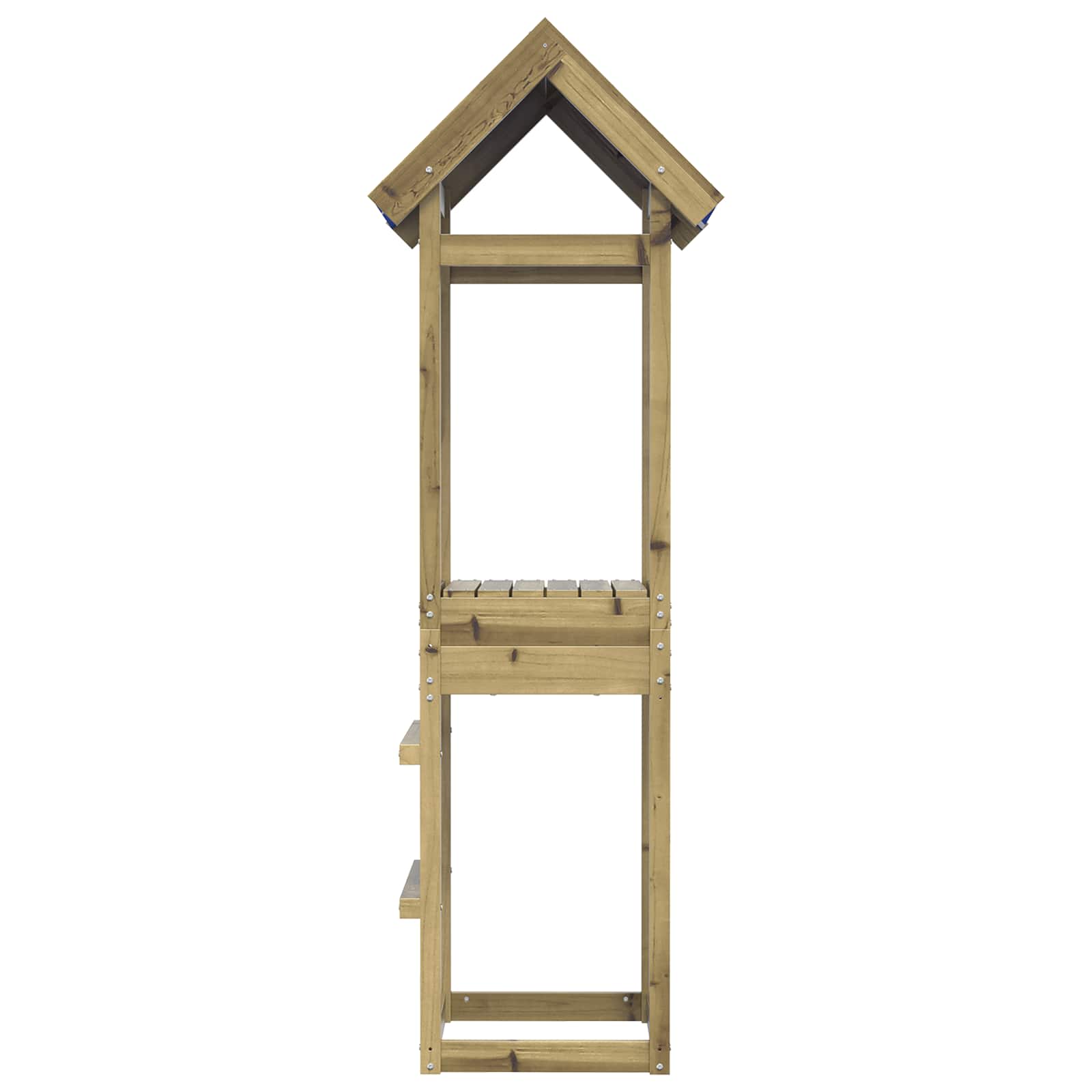 Tour de jeu Vidaxl marron en bois massif imprégné