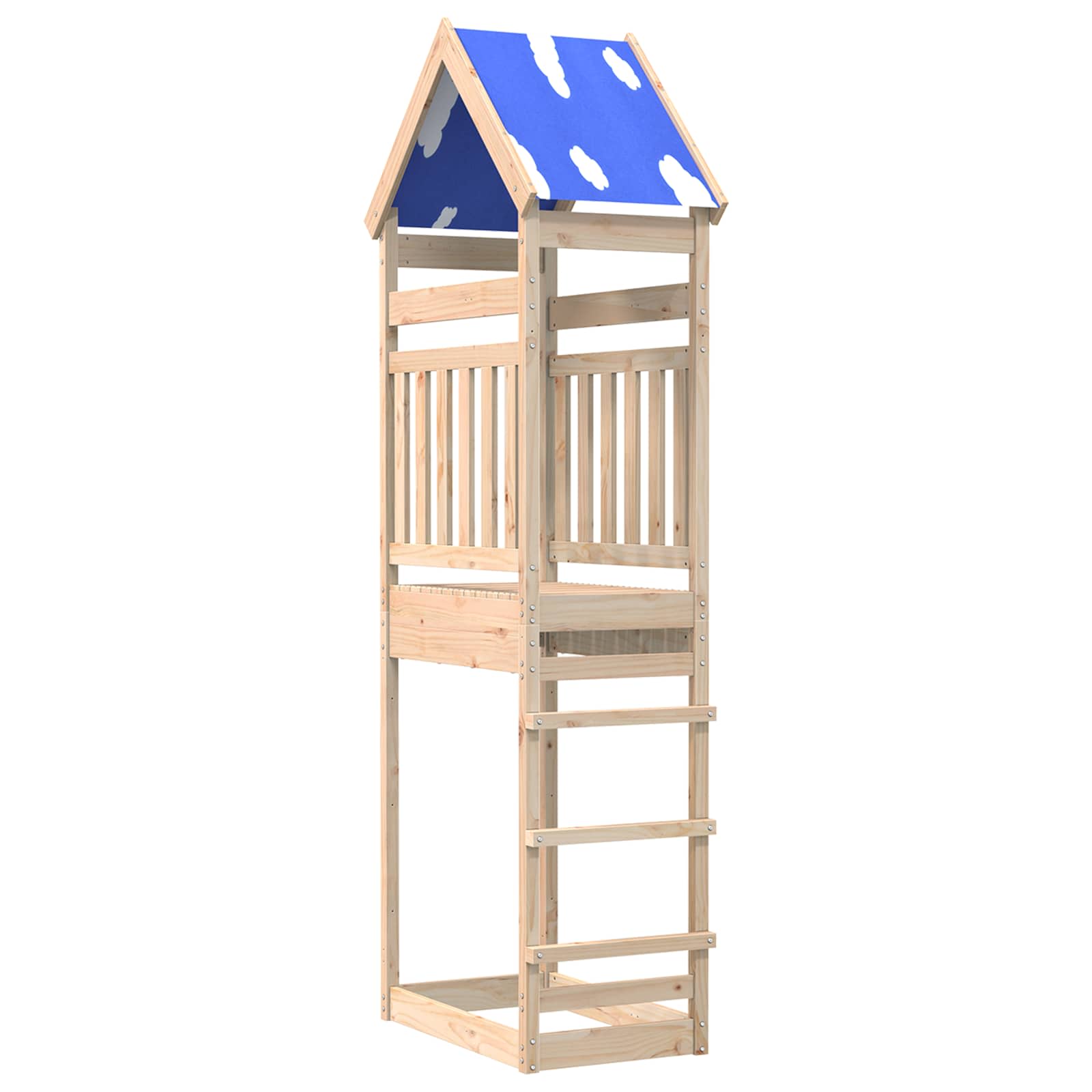 Vidaxx tour de jeu marron 52,5 x 85 x 265 cm bois de pin massif