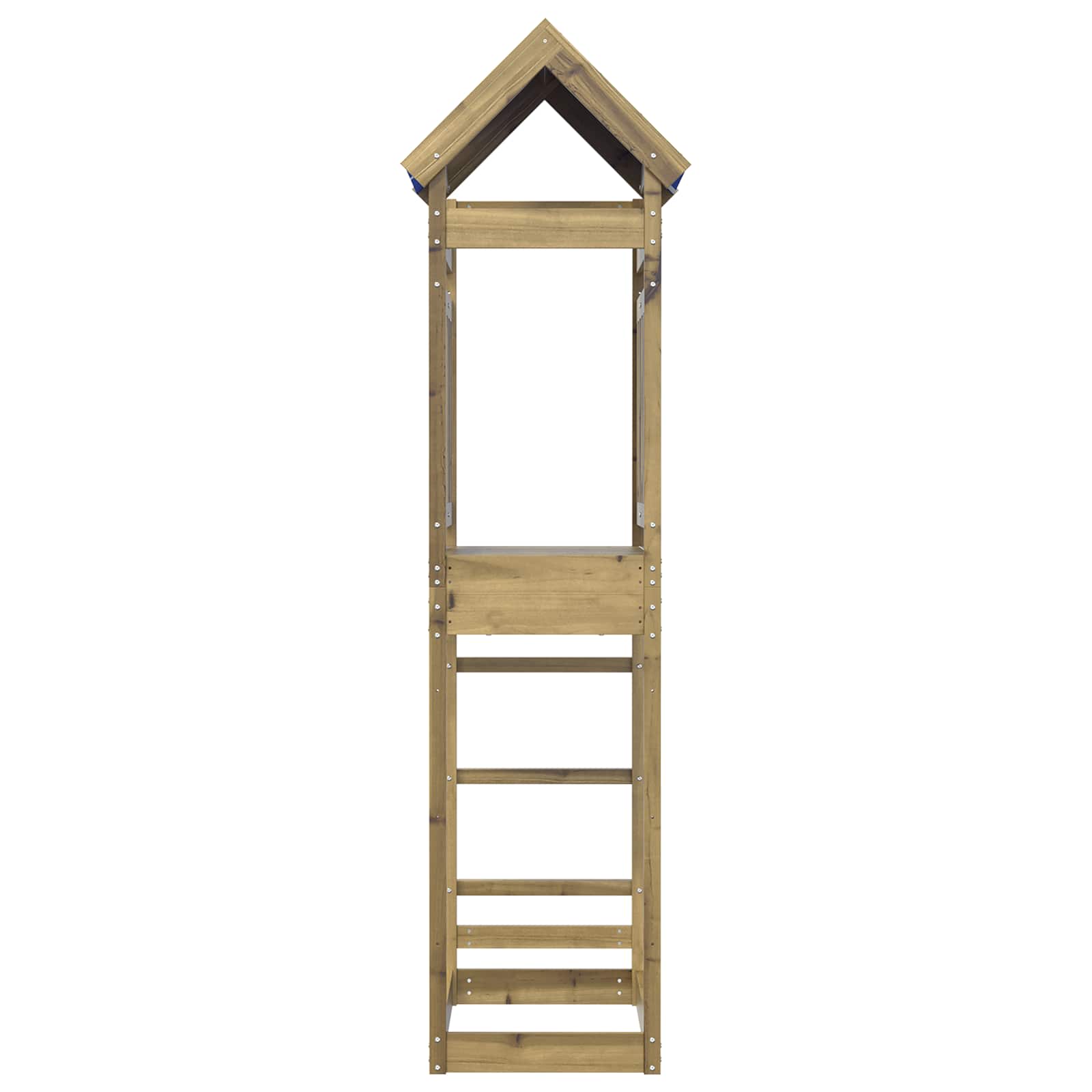 Vidaxl tour de jeu marron 52,5 x 85 x 239 cm bois massif imprégné