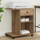 Vidaxxl support d'imprimante chêne artisanal 60 x 40 x 68,5 cm bois d'ingénierie