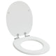 Vidaxx abattant de toilette à fermeture douce blanc 44 x 38 cm panneau MDF