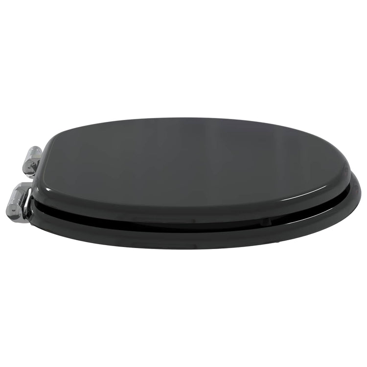 Vidaxx abattant de toilette à fermeture douce noir 44 x 38 cm panneau MDF