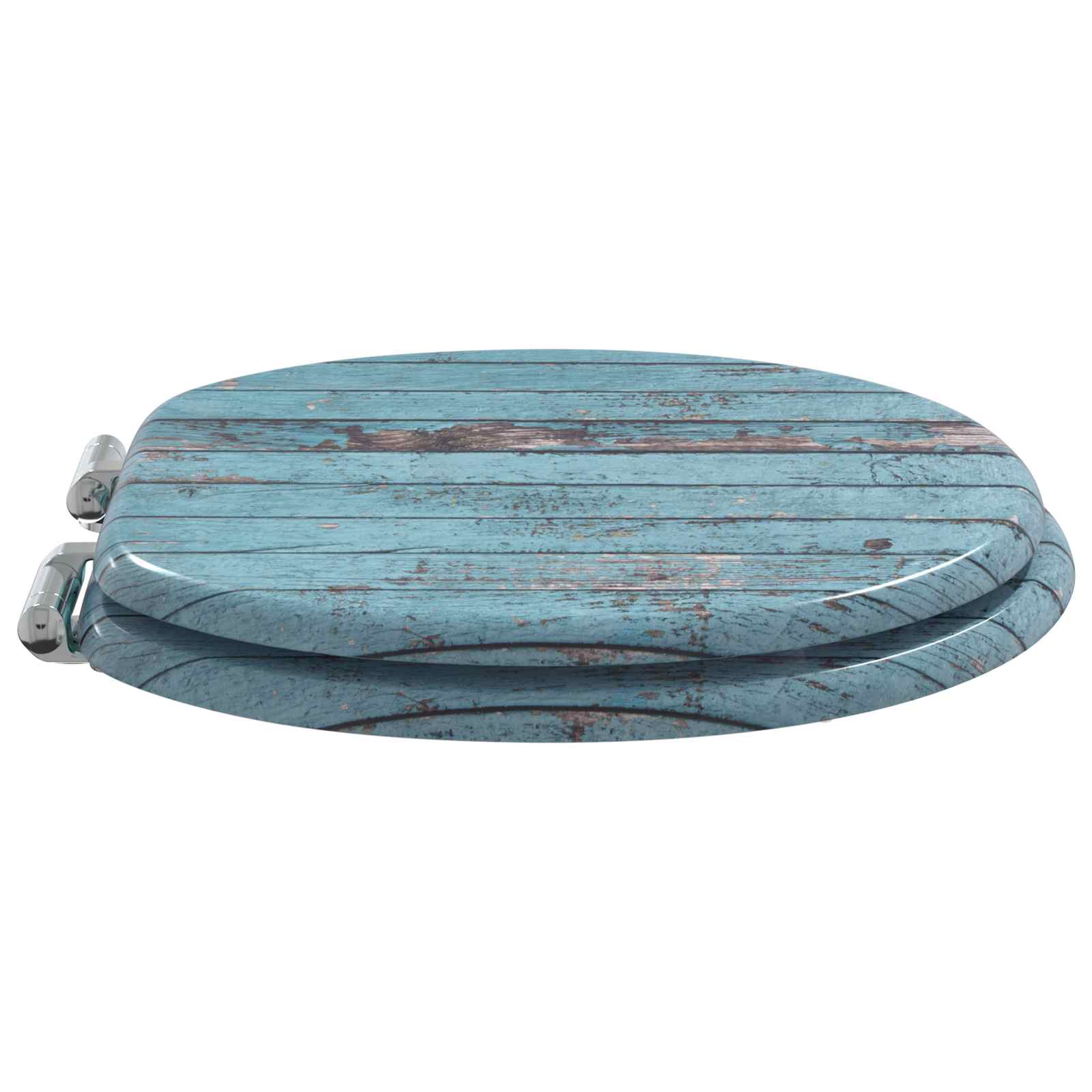 Vidaxx abattant de toilette à fermeture douce bleu 44 x 38 cm panneau MDF