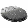 Vidaxx abattant de toilette à fermeture douce gris 44 x 38 cm panneau MDF